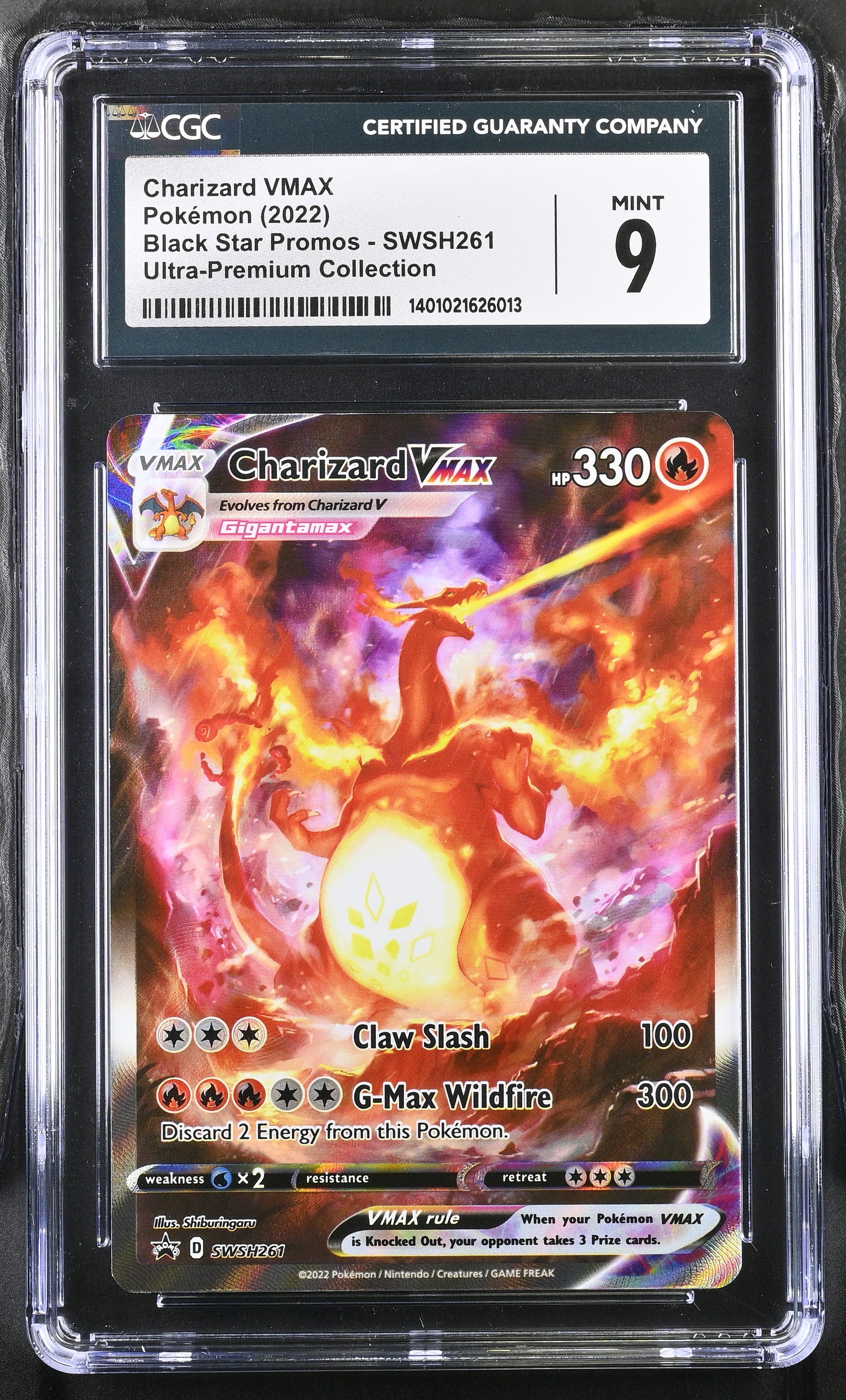 Charizard VMAX Black Star Promos SWSH261 CGC 9 TBC Games Charizard VMAX Black Star Promos SWSH261 CGC 9 TBC Games