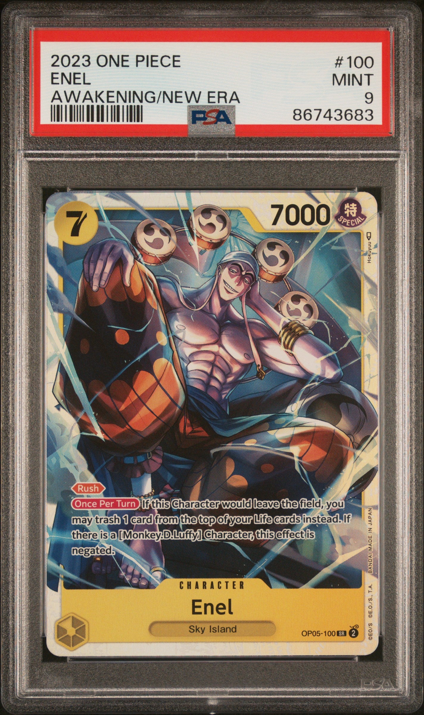 Enel One Piece Awakening Of The New Era OP-05 100 PSA 9 TBC Games Enel One Piece Awakening Of The New Era OP-05 100 PSA 9 TBC Games