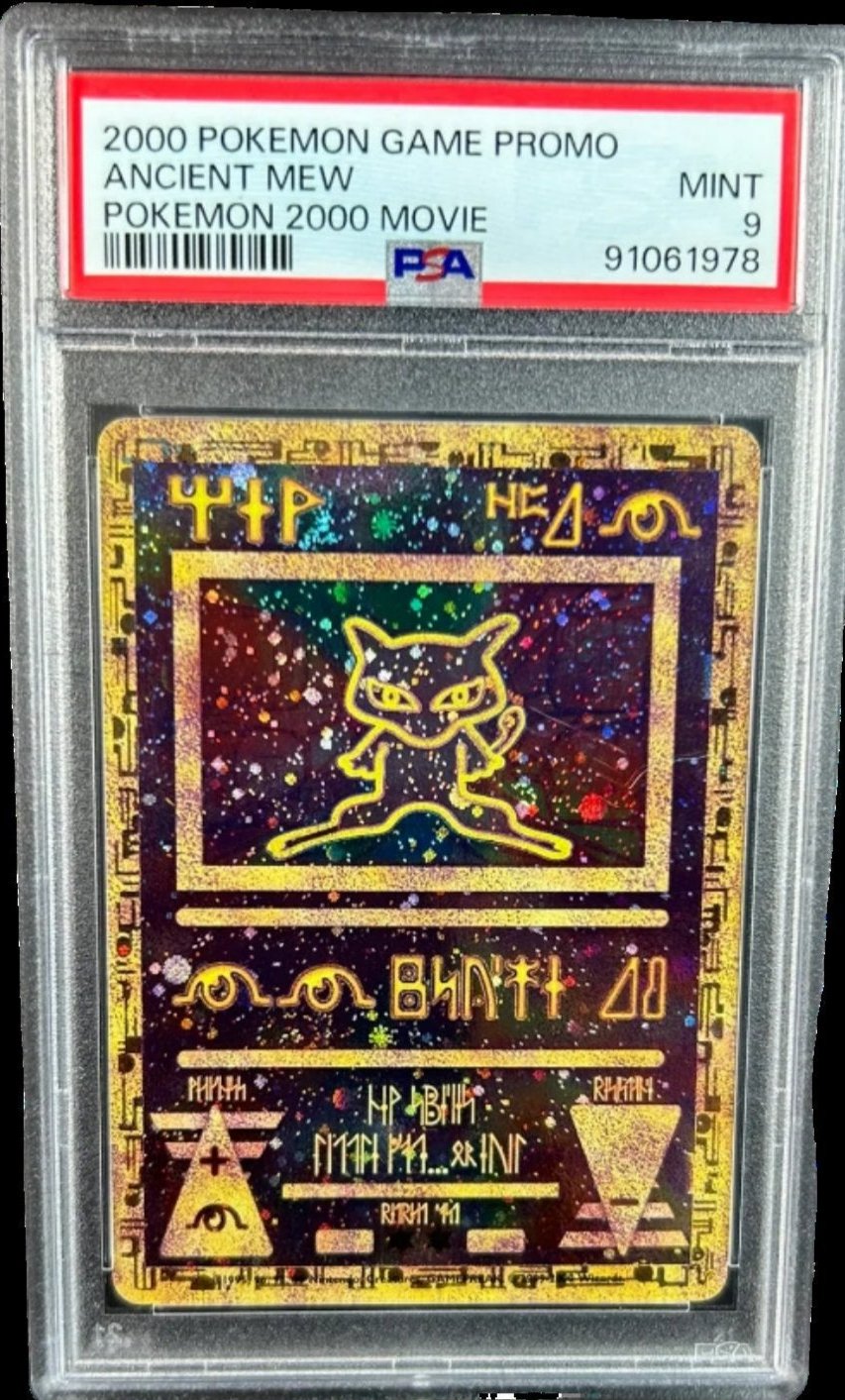 pokemon movie 2000 mew card Ancient Mew Promo 2000 Movie PSA 9 – TBC Games
