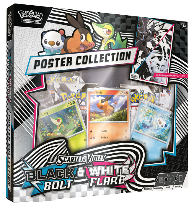Pokemon TCG: Scarlet & Violet - Black Bolt White Flare Unova Poster Collection
