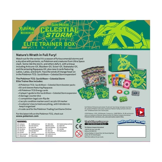 Pokemon TCG: Sun & Moon - Celestial Storm Elite Trainer Box