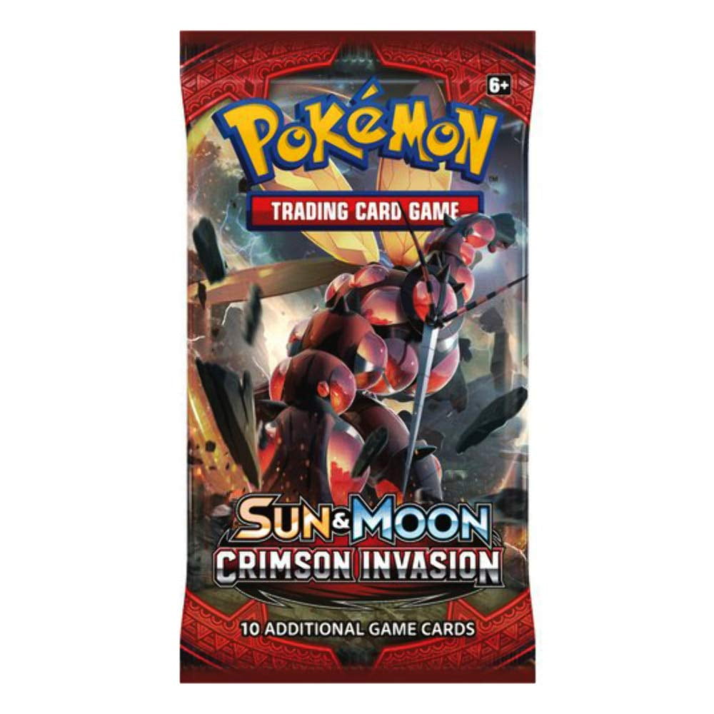 Pokemon TCG: Sun & Moon - Crimson Invasion Booster Pack TBC Games Pokemon TCG: Sun & Moon - Crimson Invasion Booster Pack TBC Games