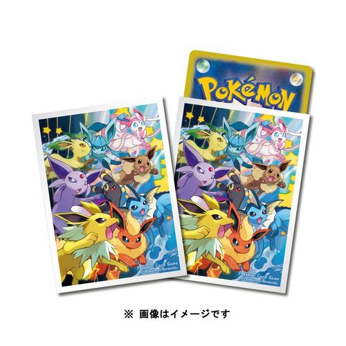 Pokemon Center Japan Card Sleeves Deck Shields - Dash! Eevee Evolutions Pokemon Center Japan Card Sleeves Deck Shields - Dash! Eevee Evolutions
