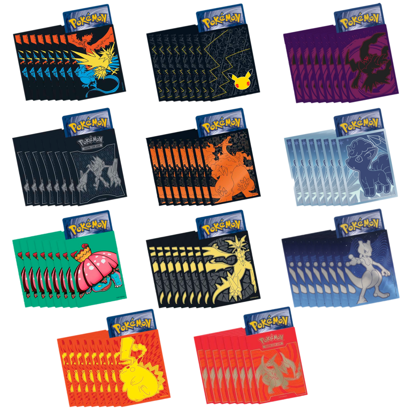 Random Pokemon Elite Trainer Box Card Sleeves