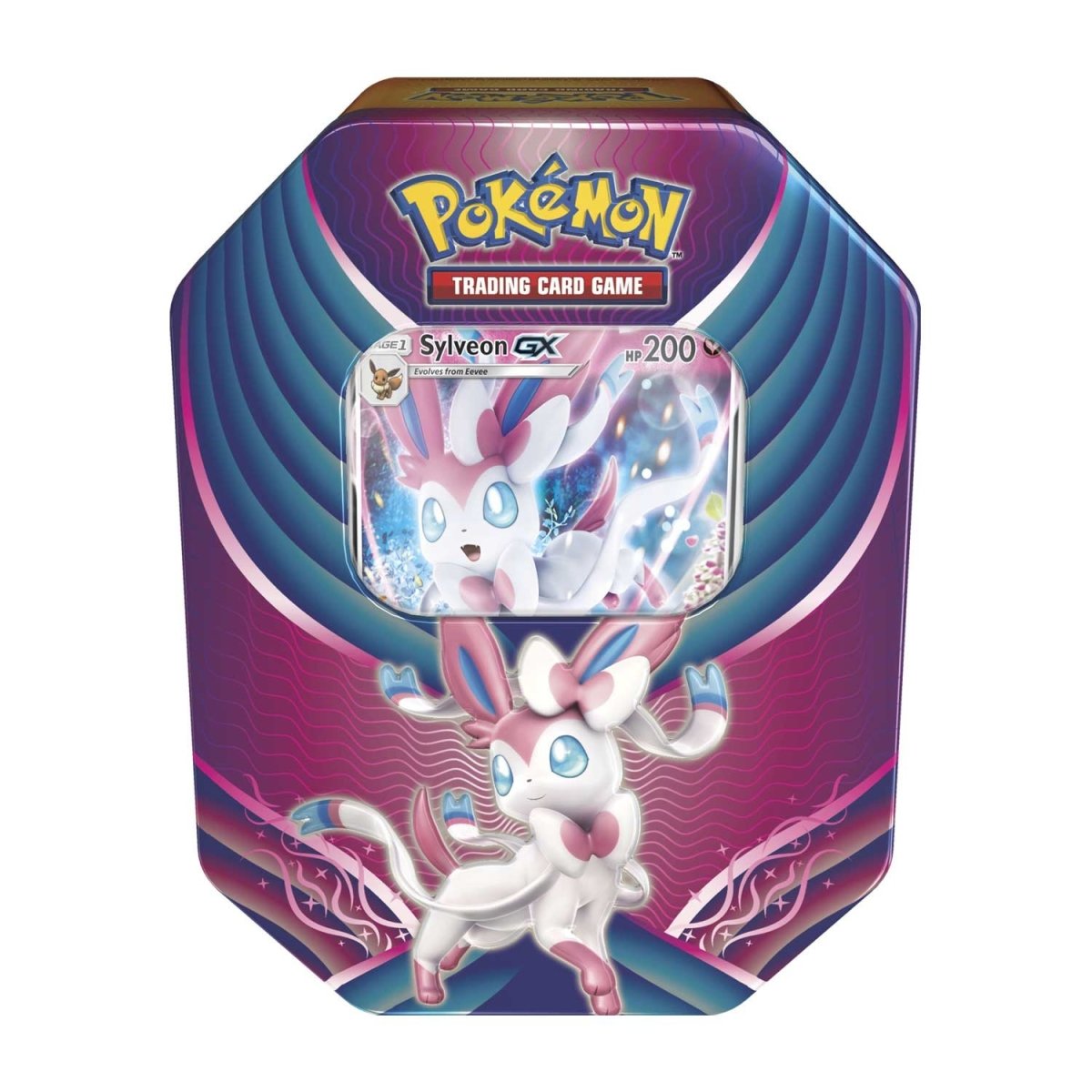 Pokemon TCG: Sun & Moon - Evolution Celebration Tin (Sylveon GX) TBC Games Pokemon TCG: Sun & Moon - Evolution Celebration Tin (Sylveon GX) TBC Games