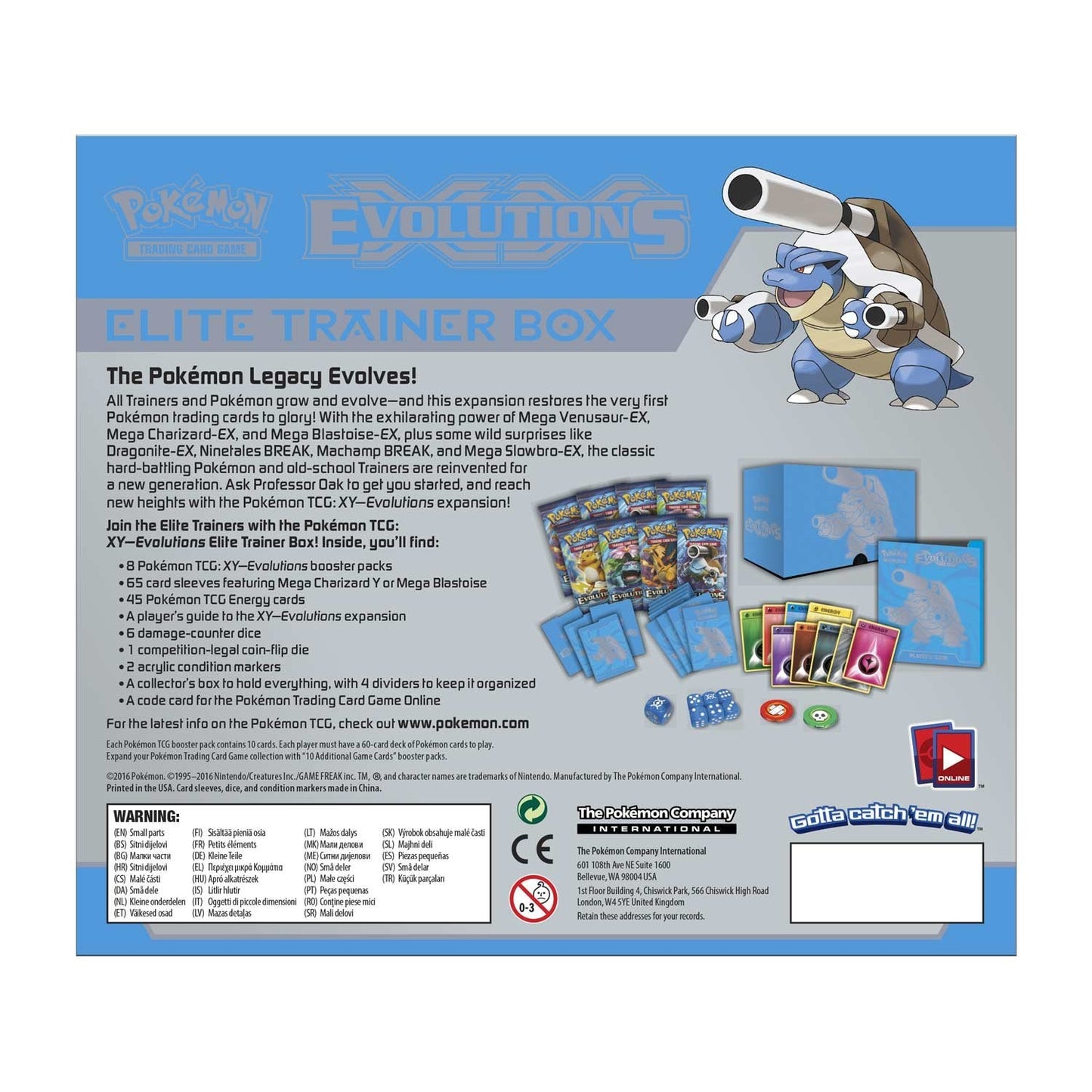 Pokemon TCG: X & Y - Evolutions Elite Trainer Box (Blastoise)