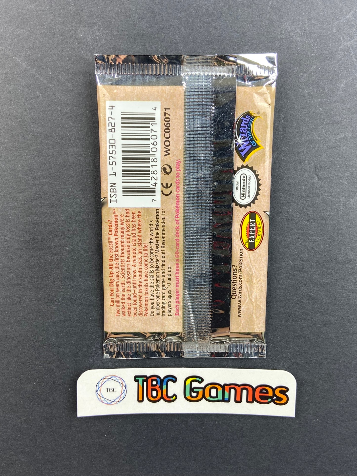 Pokemon TCG: Fossil 1st Edition Booster Pack (Zapdos)