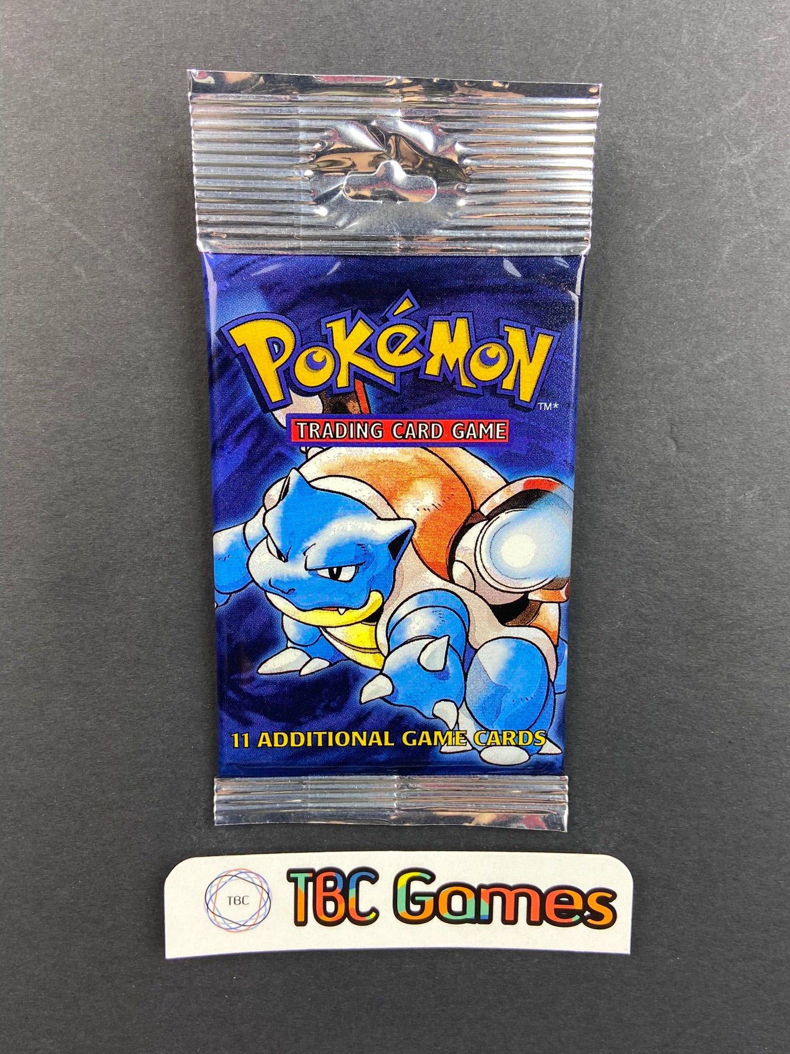 Pokemon TCG: Base Set Unlimited Booster Pack Long Crimp (Blastoise) Pokemon TCG: Base Set Unlimited Booster Pack Long Crimp (Blastoise)