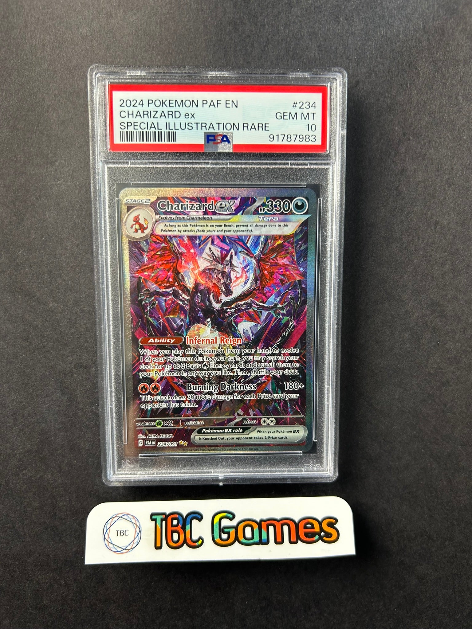 Charizard ex PAF Paldean Fates 234/091 PSA 10 Charizard ex PAF Paldean Fates 234/091 PSA 10