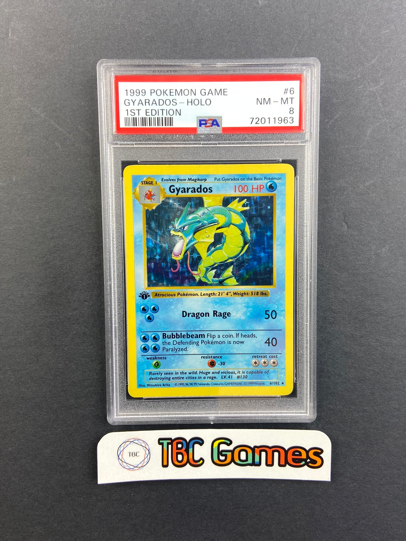 gyarados pokemon card ebay Gyarados Base Set 1st Edition Shadowless 6/102 PSA 8