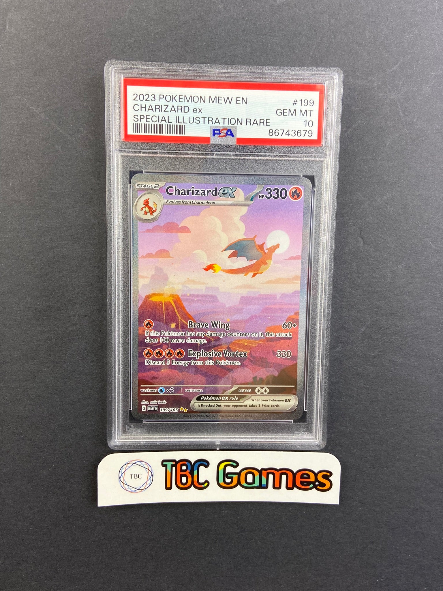 charizard pokemon card 151 Charizard ex 151 199/165 PSA 10 – TBC Games