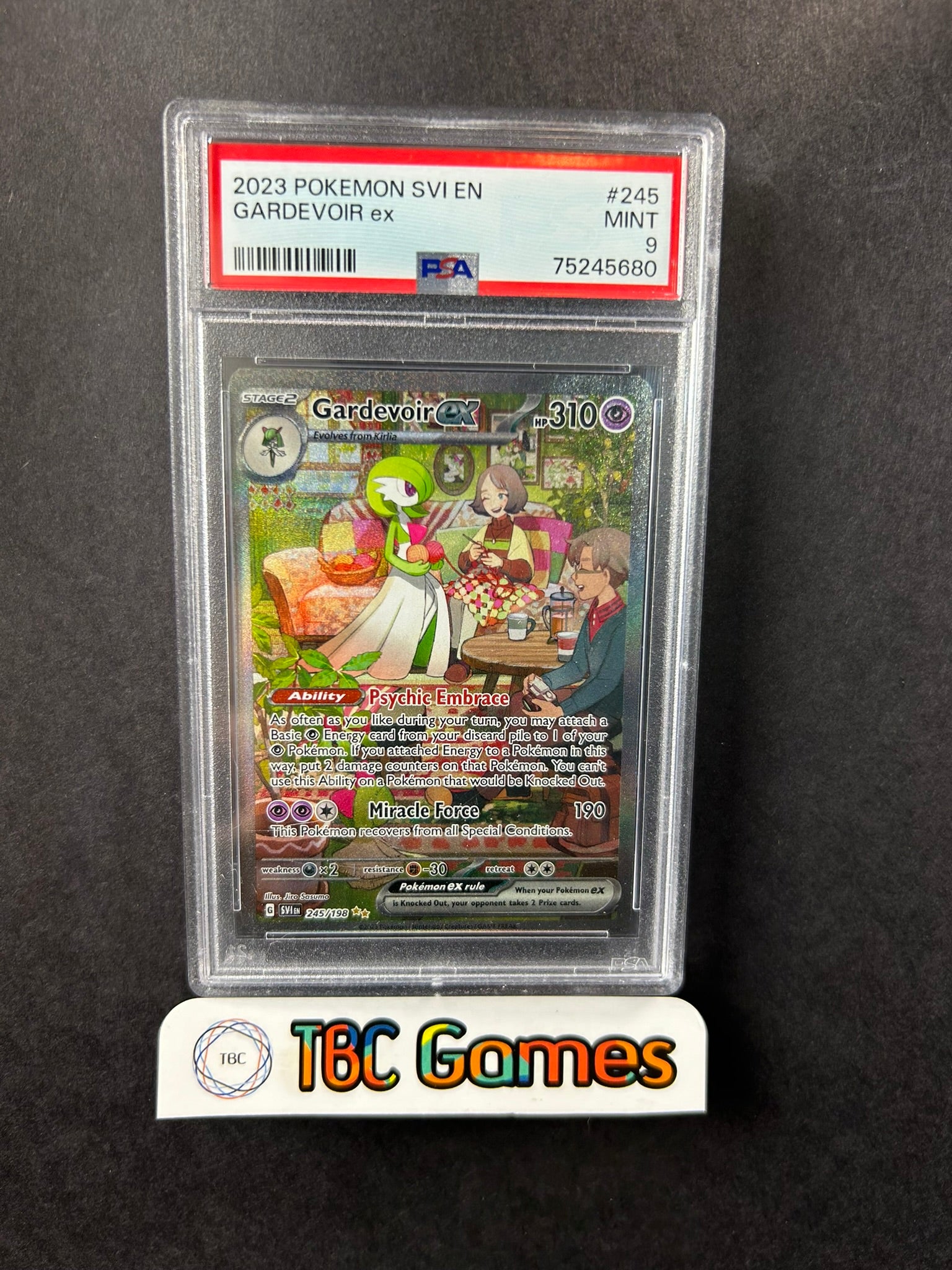 Gardevoir ex Scarlet & Violet Base SV1 245/198 PSA 9 TBC Games Gardevoir ex Scarlet & Violet Base SV1 245/198 PSA 9 TBC Games