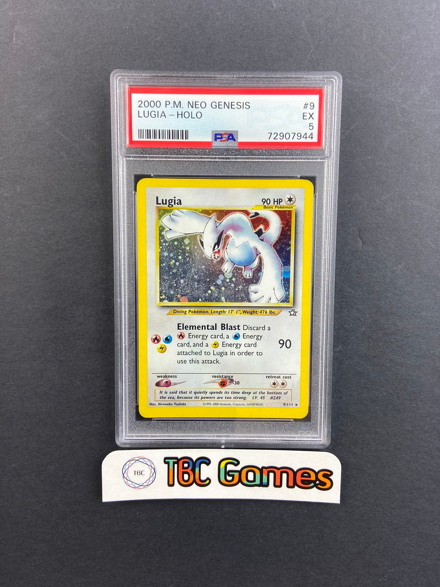 Lugia Neo Genesis Unlimited Holo 9/111 PSA 5 – TBC Games