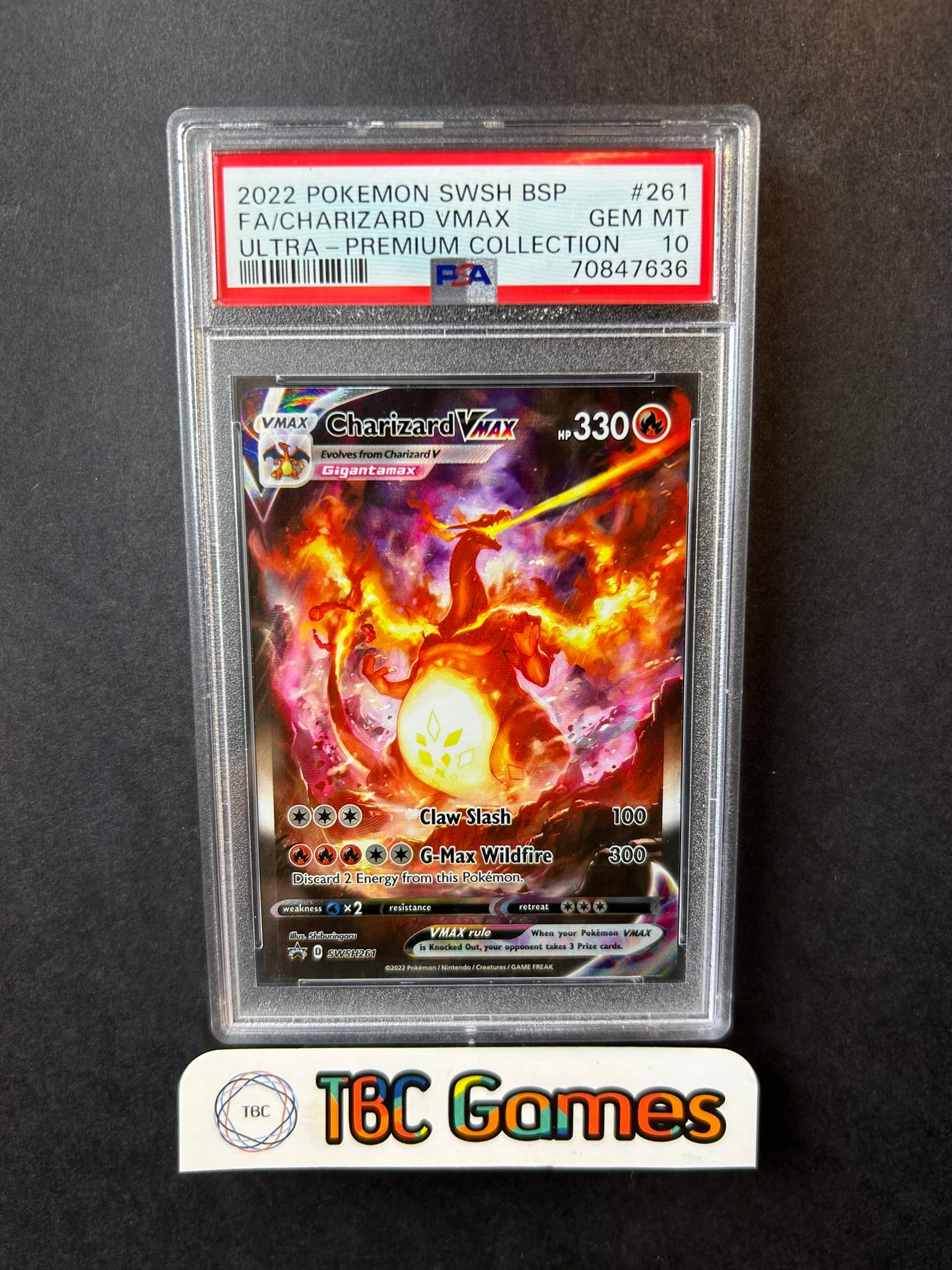 Charizard VMAX SWSH261 UPC PSA 10 TBC Games Charizard VMAX SWSH261 UPC PSA 10 TBC Games