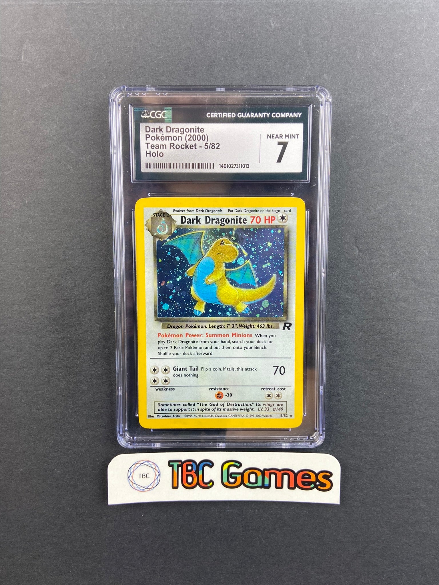 Dark Dragonite Team Rocket Holo 5/82 CGC 7 – TBC Games