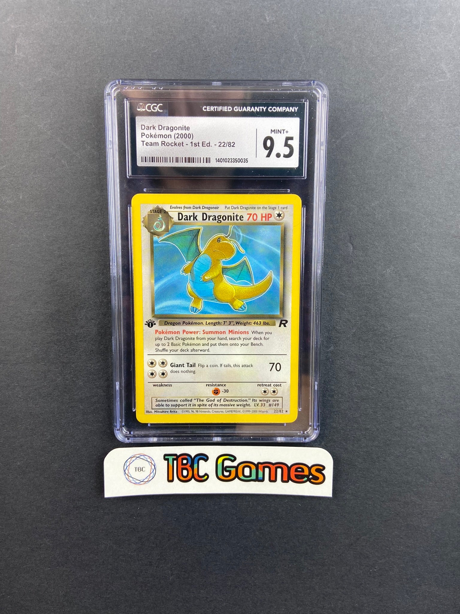 dark dragonite pokemon card 22/82 Dark Dragonite Team Rocket 1st Edition 22/82 CGC 9.5 – TBC Games