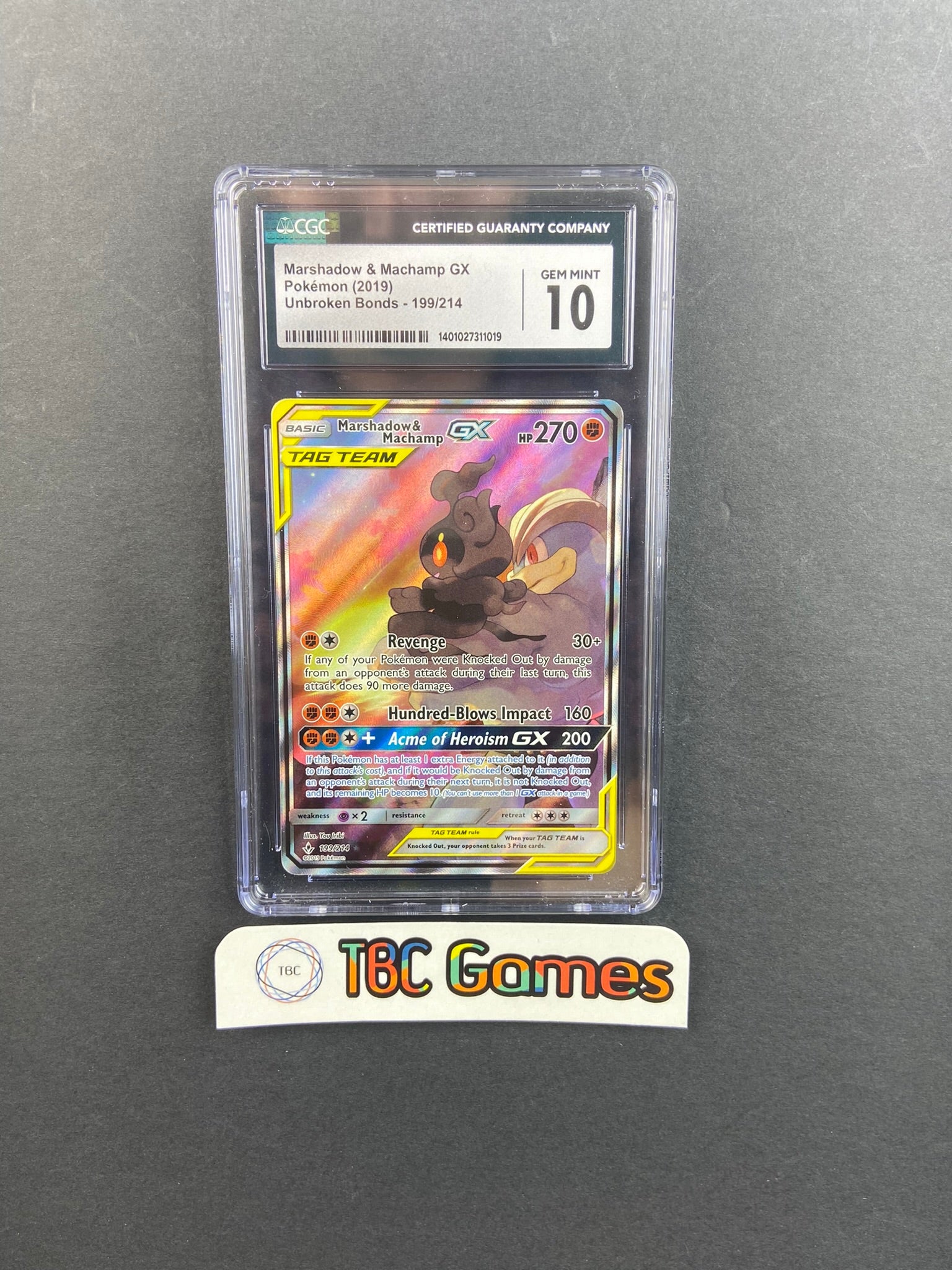 Buy Pokemon Marshadow & Machamp GX 199 Full Art