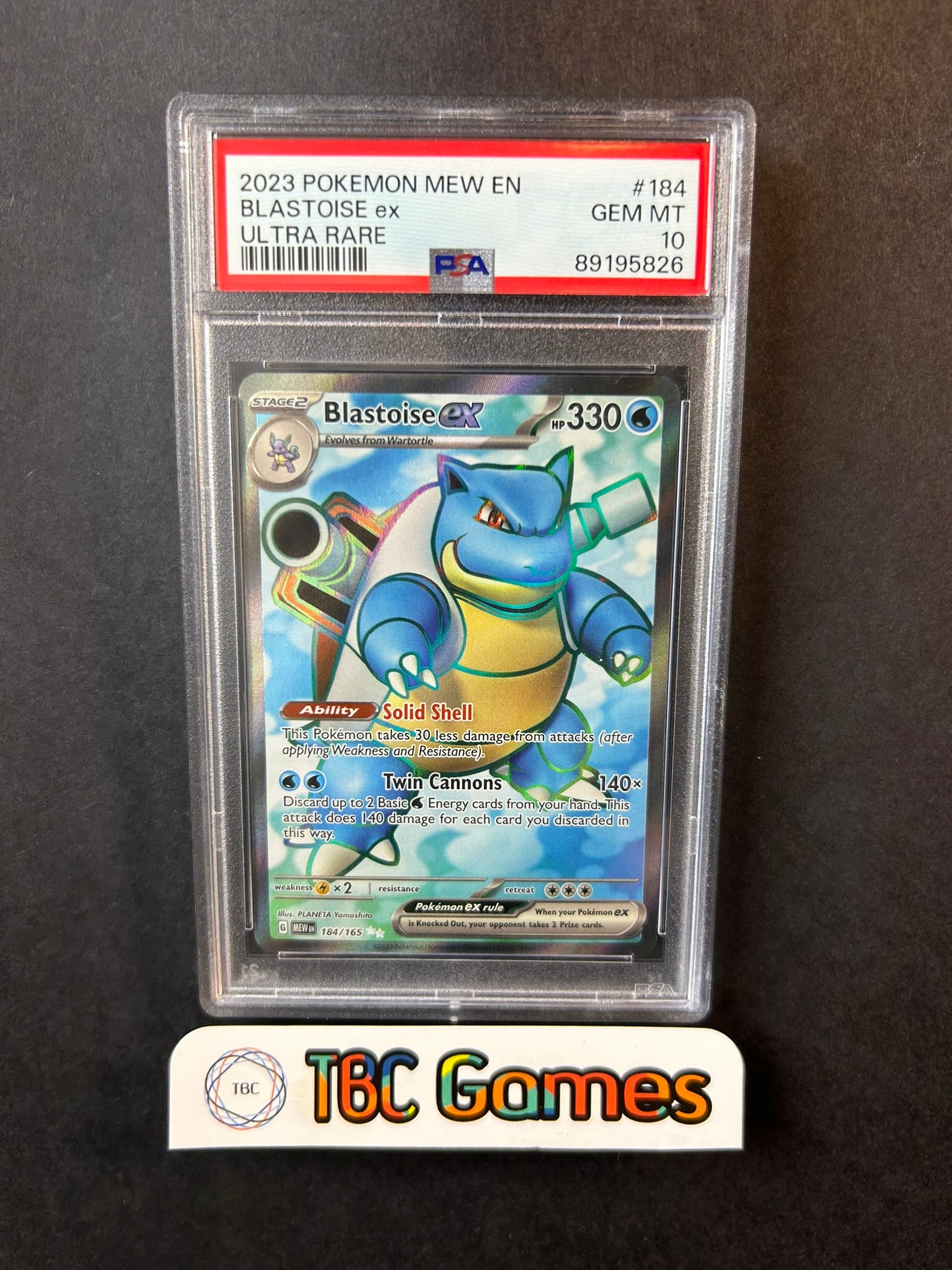 Blastoise ex 151 MEW 184/165 PSA 10 Blastoise ex 151 MEW 184/165 PSA 10