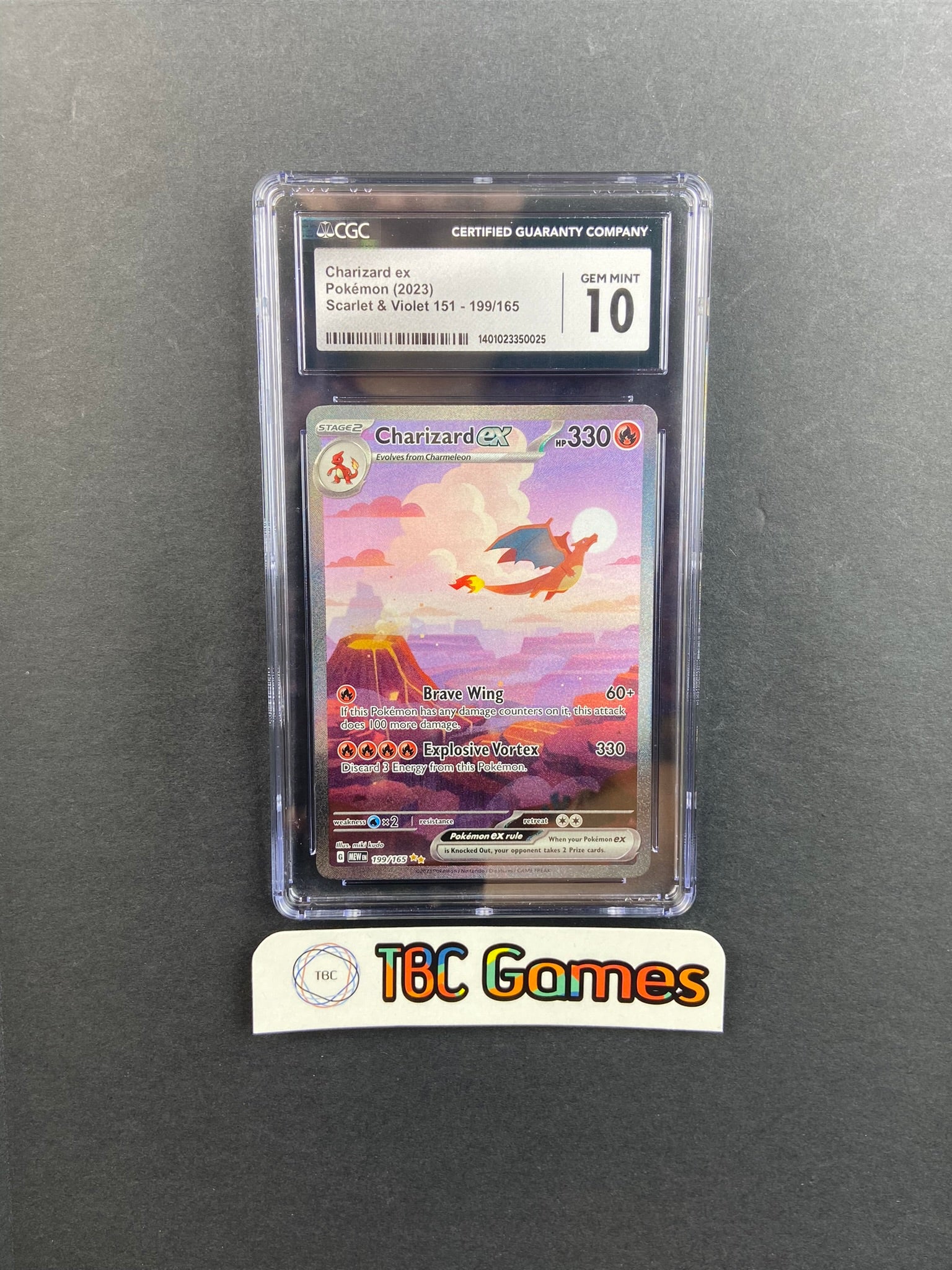 Charizard ex 151 199/165 CGC 10 TBC Games Charizard ex 151 199/165 CGC 10 TBC Games