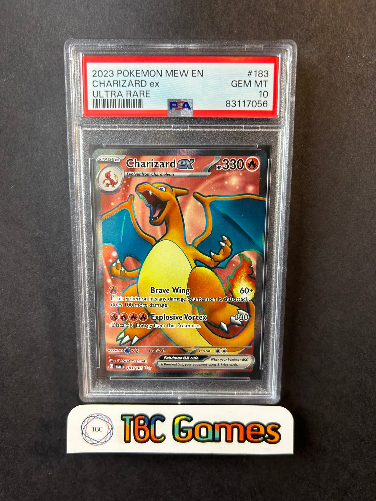 Charizard ex 151 MEW 183/165 PSA 10 TBC Games Charizard ex 151 MEW 183/165 PSA 10 TBC Games