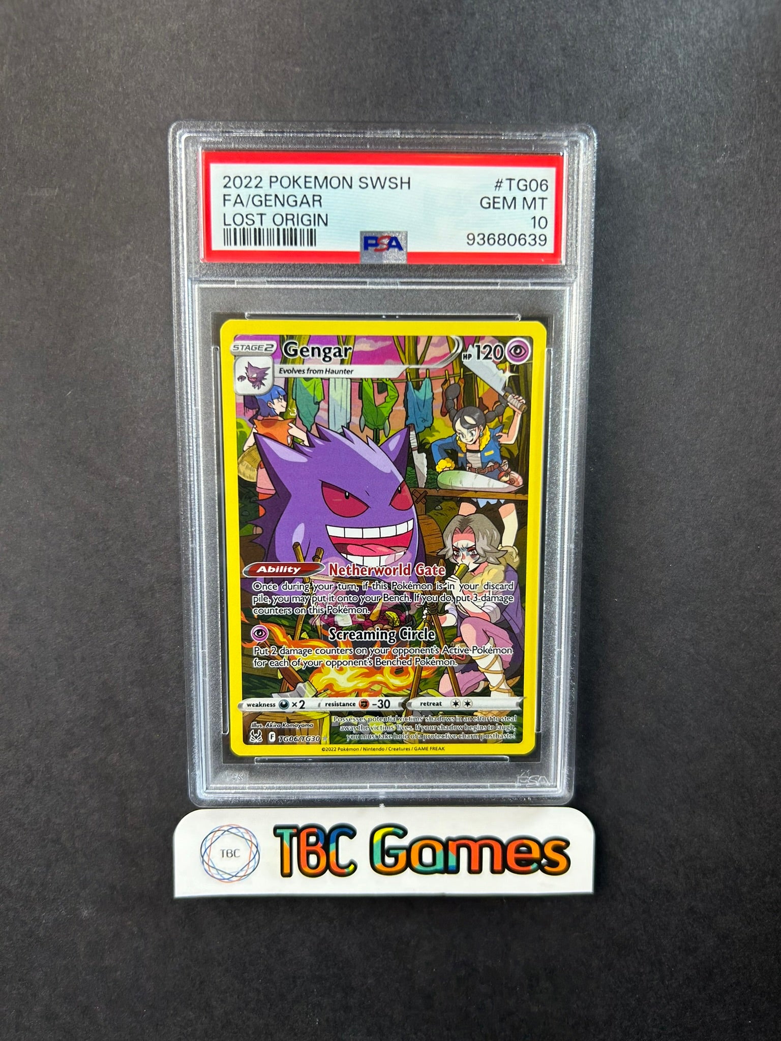 Gengar Lost Origin TG06/TG30 PSA 10 TBC Games Gengar Lost Origin TG06/TG30 PSA 10 TBC Games