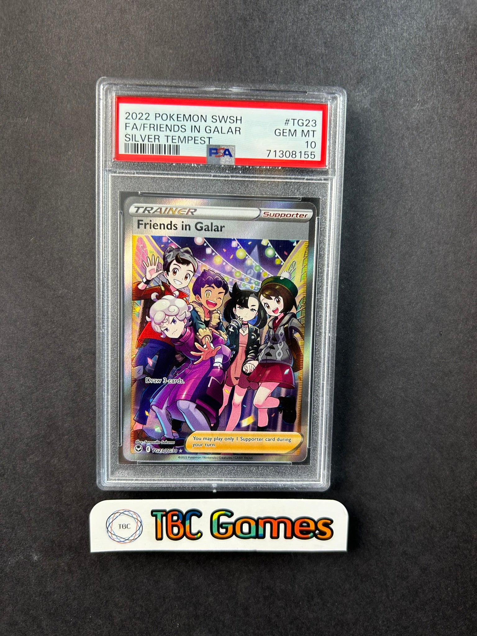 Friends in Galar Silver Tempest TG23/TG30 PSA 10 TBC Games Friends in Galar Silver Tempest TG23/TG30 PSA 10 TBC Games