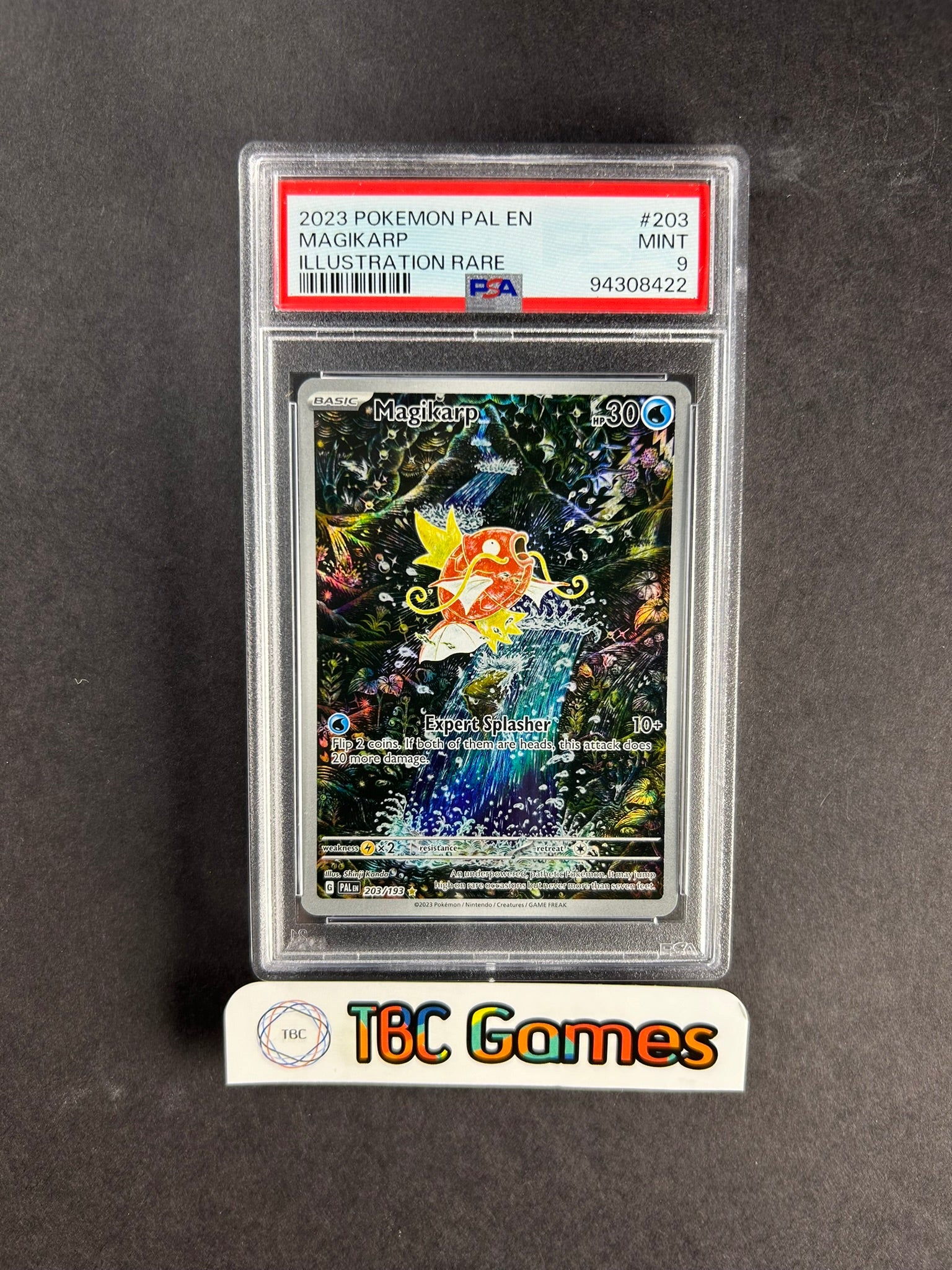 Magikarp Paldea Evolved PAL IR 203/193 PSA 9 TBC Games Magikarp Paldea Evolved PAL IR 203/193 PSA 9 TBC Games