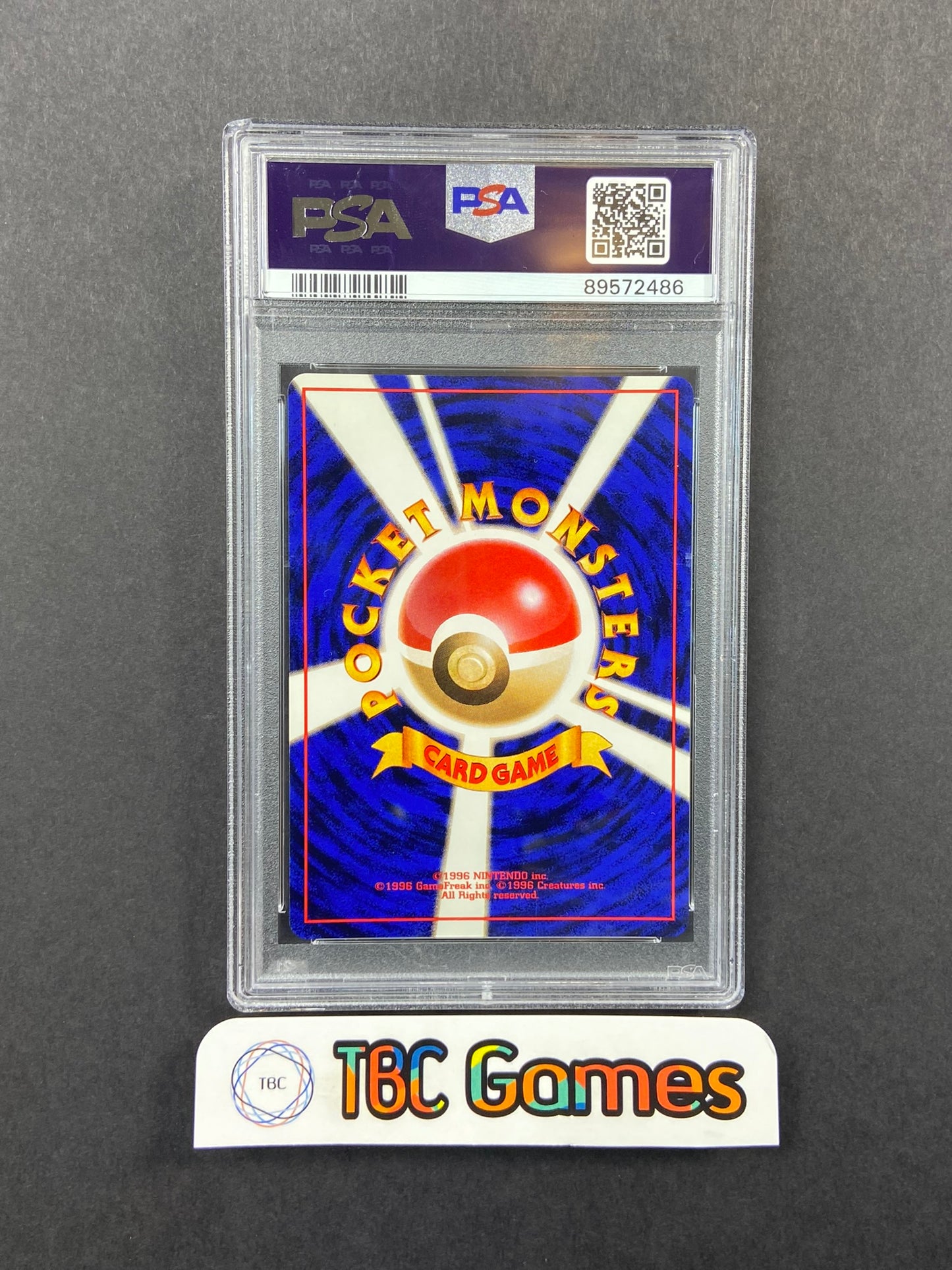 Hitmonlee Fossil Holo SWIRL Japanese PSA 8