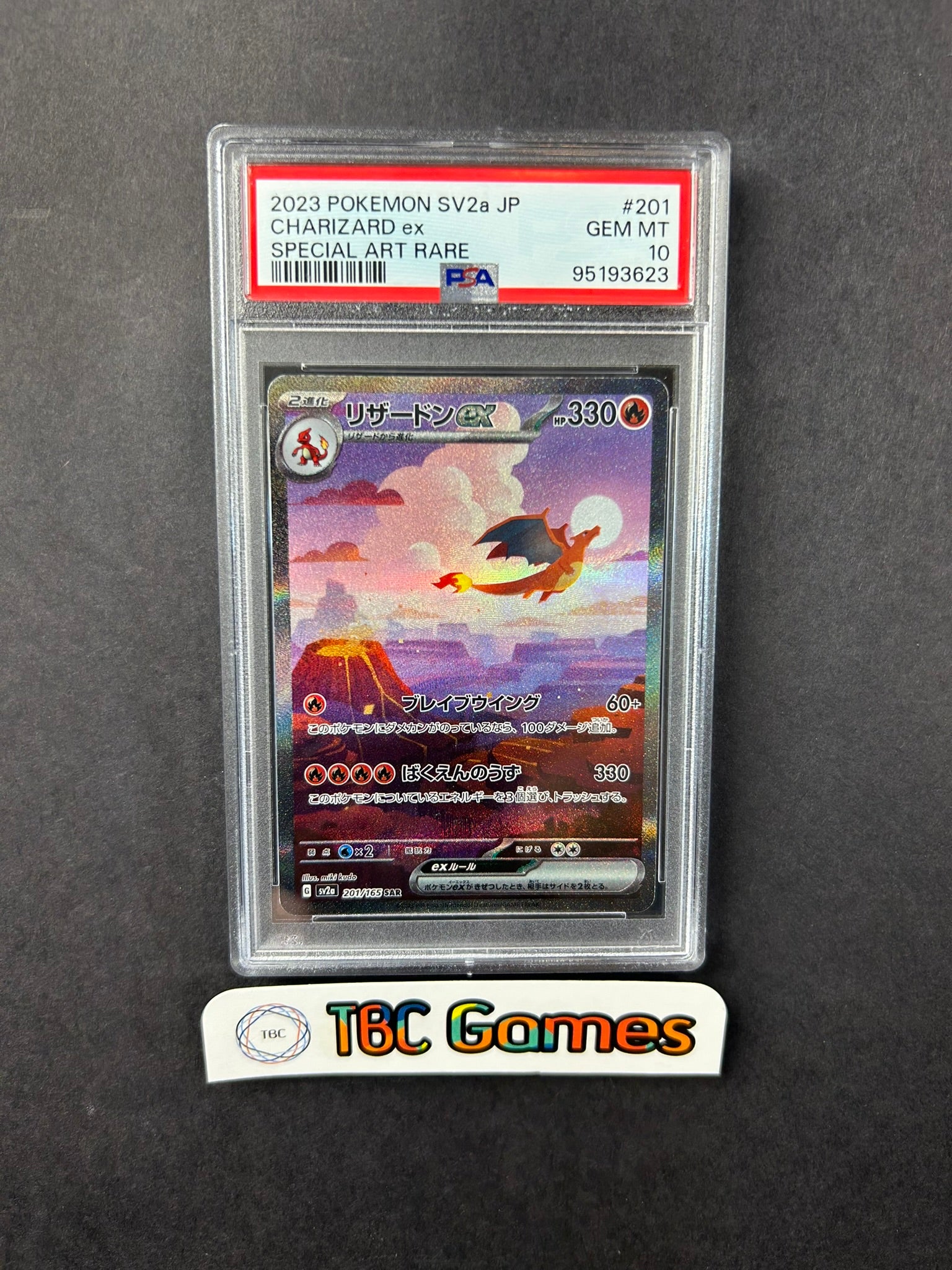 Charizard ex 151 sv2a 201/165 Japanese PSA 10 TBC Games Charizard ex 151 sv2a 201/165 Japanese PSA 10 TBC Games
