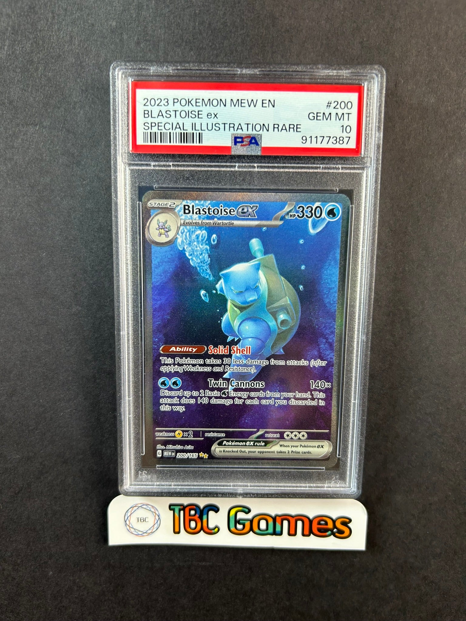 blastoise pokemon card psa 10 Blastoise ex 151 MEW 200/165 PSA 10