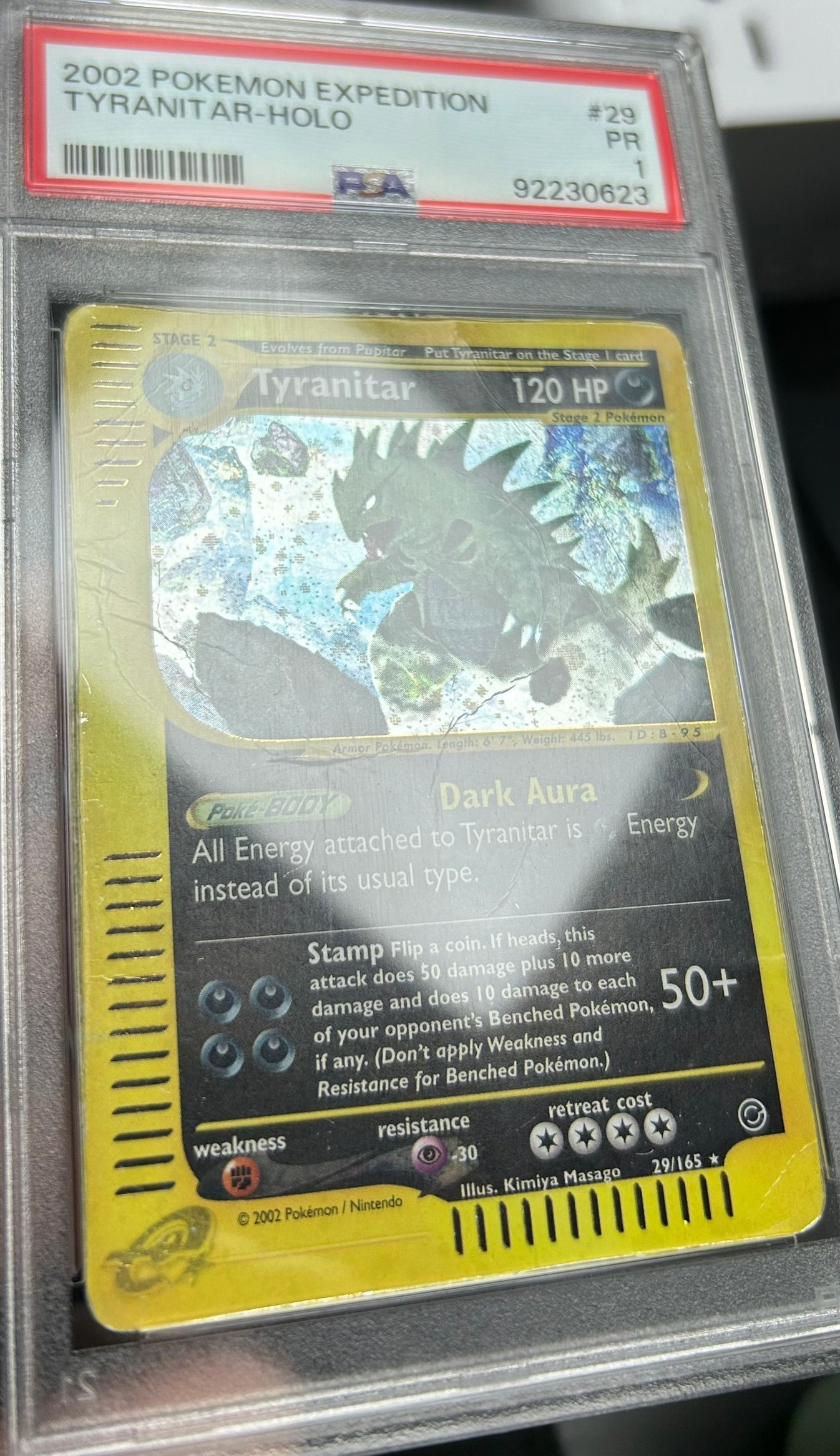 Tyranitar Expedition Holo 29/165 PSA 1