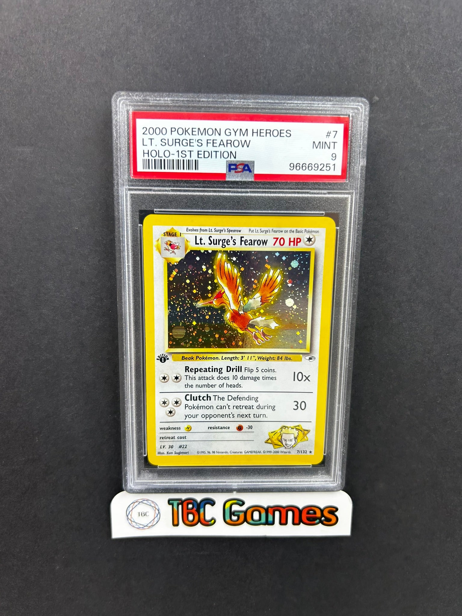 Good PSA 7 first edition Lt. Surge