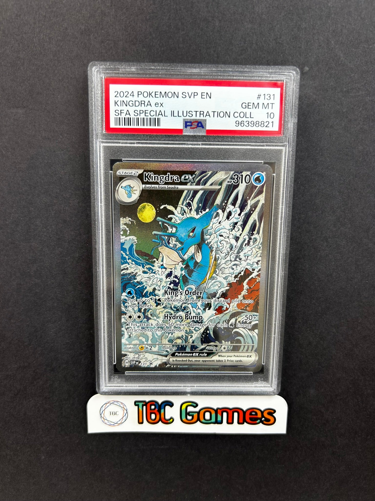 Kingdra ex SVP 131 Promo PSA 10 TBC Games Kingdra ex SVP 131 Promo PSA 10 TBC Games