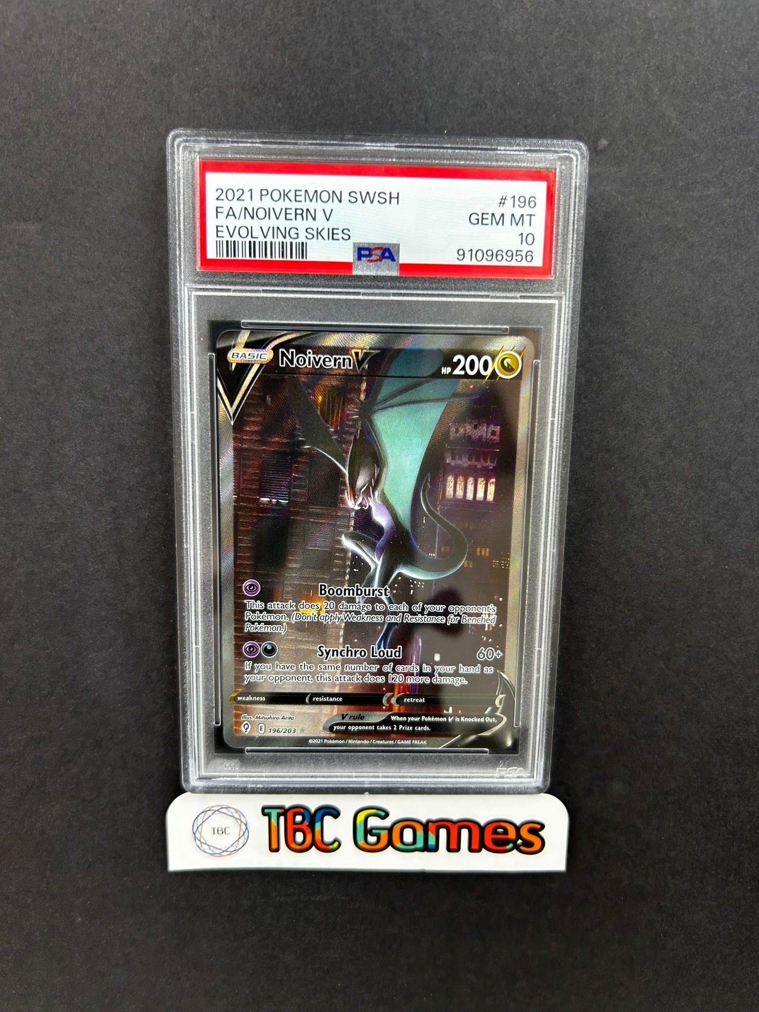 Noivern V Evolving Skies Alt Art 196/203 PSA 10 TBC Games Noivern V Evolving Skies Alt Art 196/203 PSA 10 TBC Games