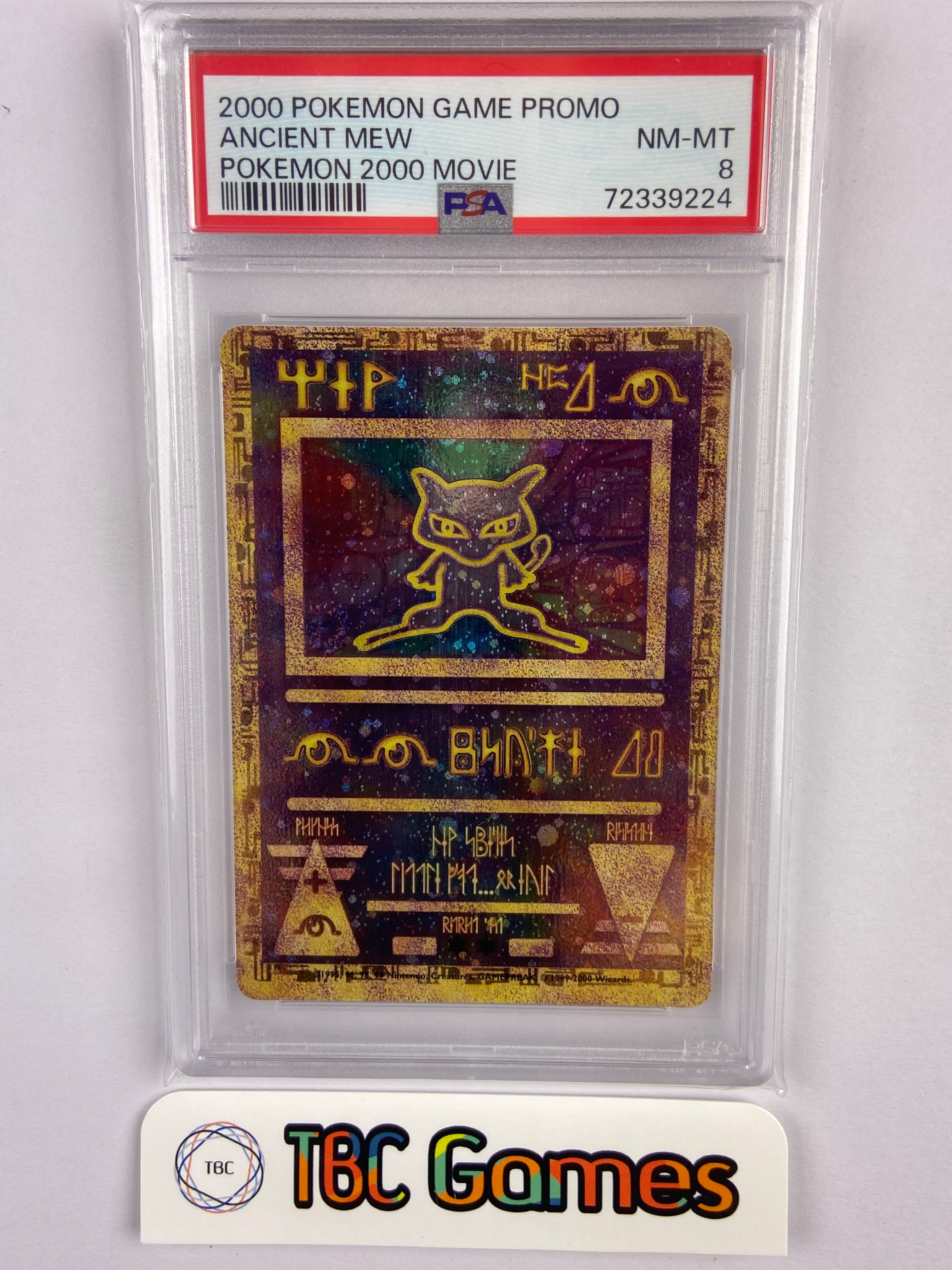 Ancient Mew Pokemon 2000 Movie Promo PSA 8 TBC Games Ancient Mew Pokemon 2000 Movie Promo PSA 8 TBC Games