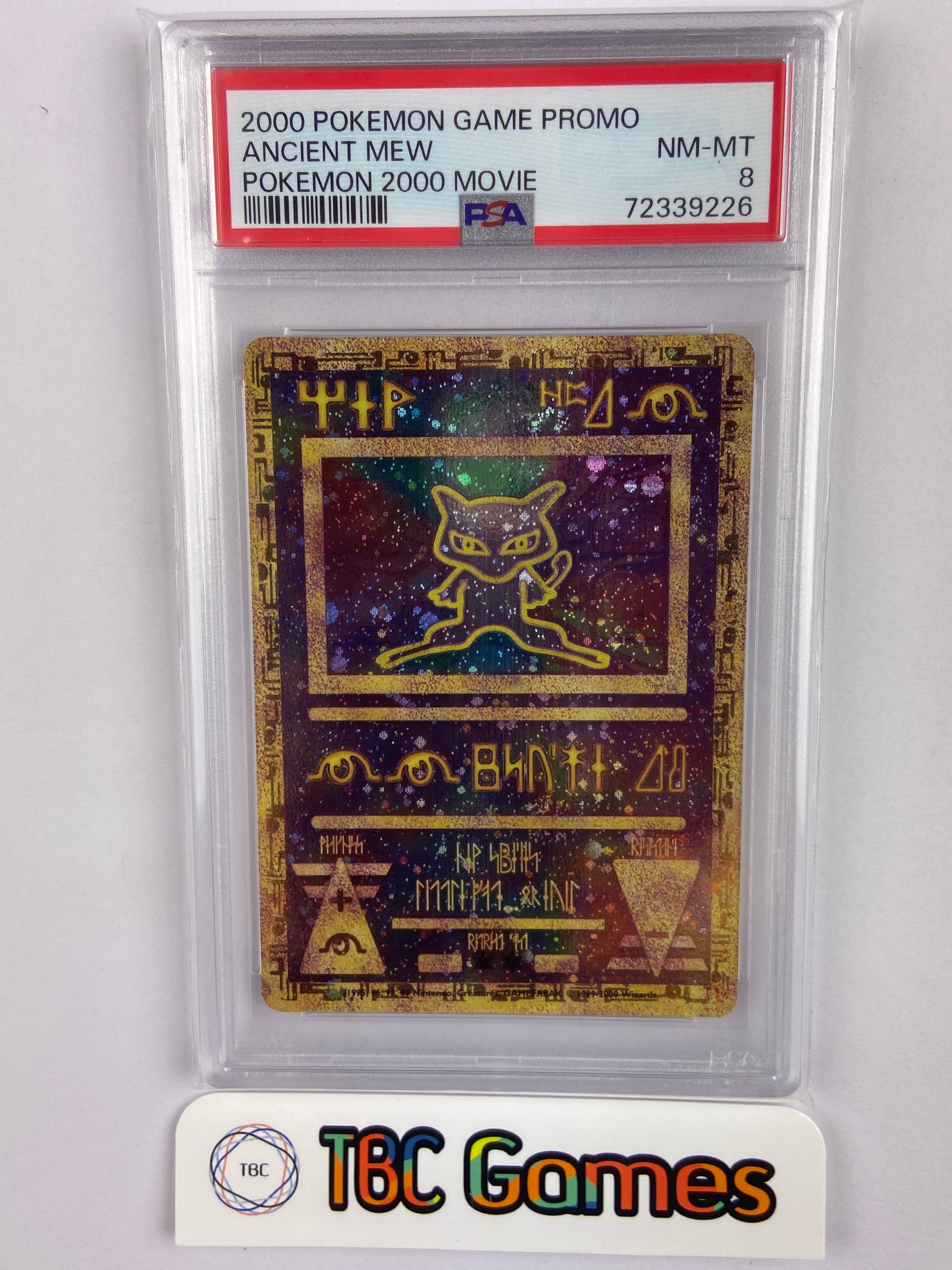 Ancient Mew Pokemon 2000 Movie Promo PSA 8 TBC Games Ancient Mew Pokemon 2000 Movie Promo PSA 8 TBC Games