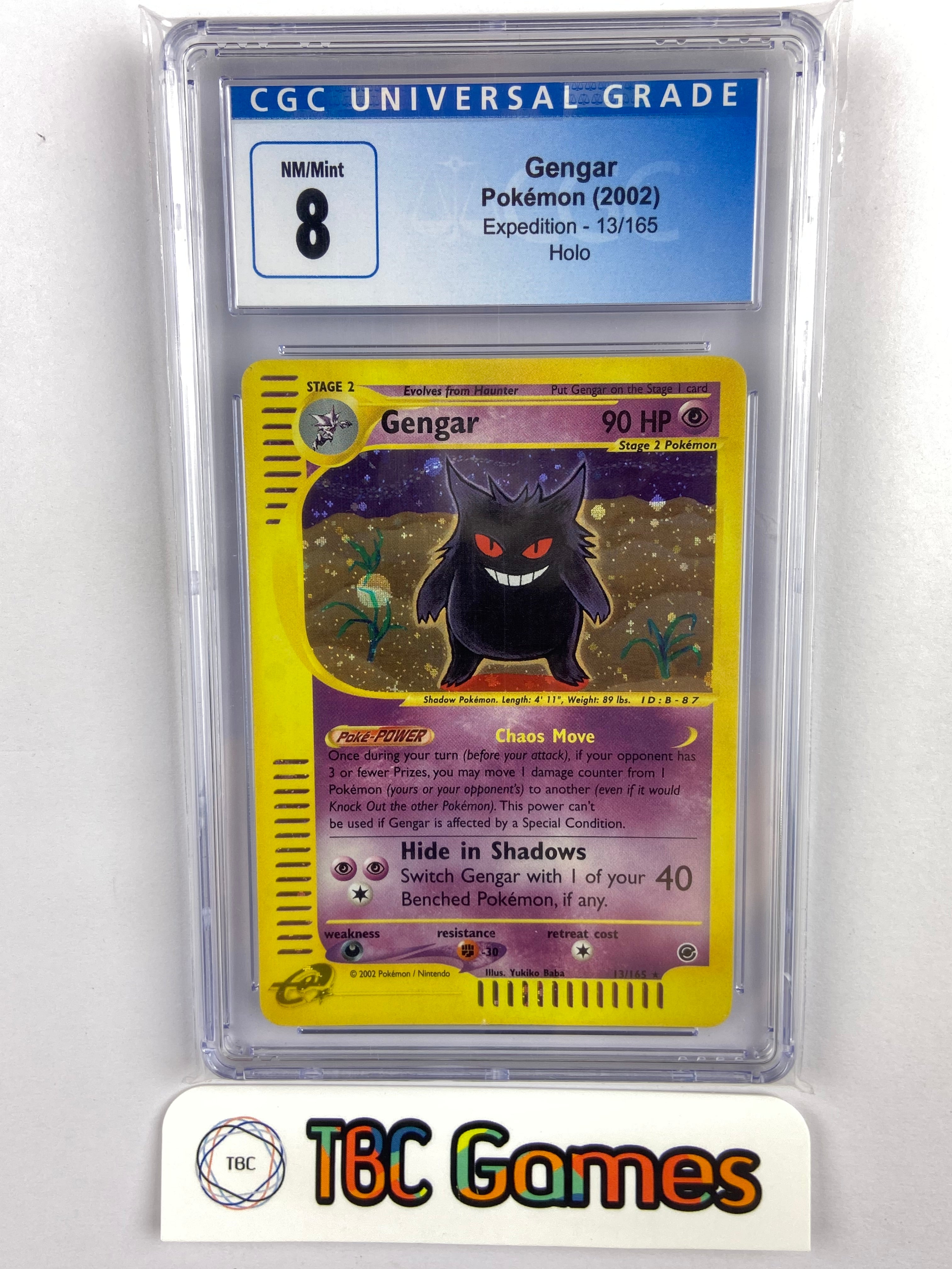 Gengar Expedition Holo 13/165 CGC 8 TBC Games Gengar Expedition Holo 13/165 CGC 8 TBC Games