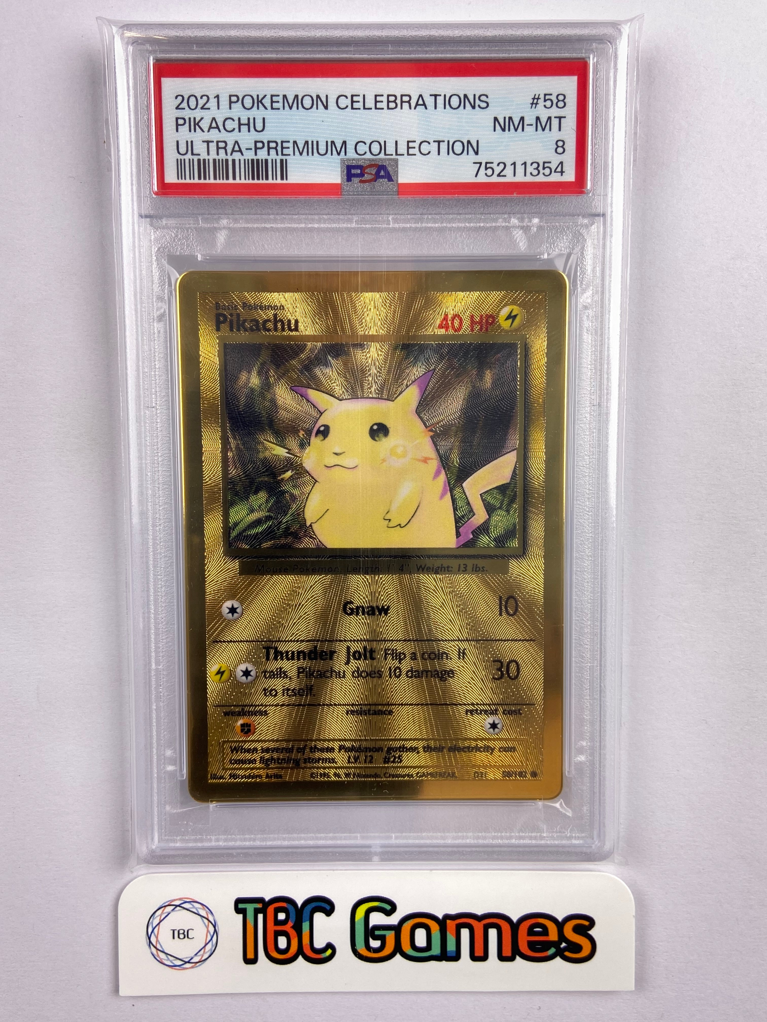 Pikachu - 58/102 (Celebrations Metal Card) - Miscellaneous Cards & Products  - Pokemon