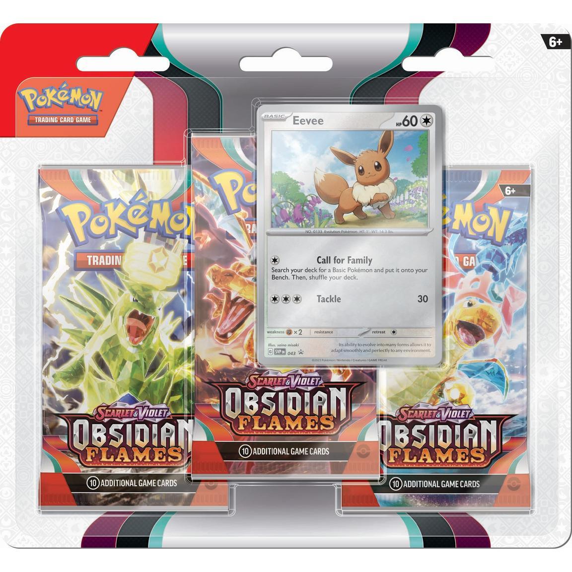 Pokemon TCG: Scarlet & Violet - Obsidian Flames 3 Pack Blister (Eevee)
