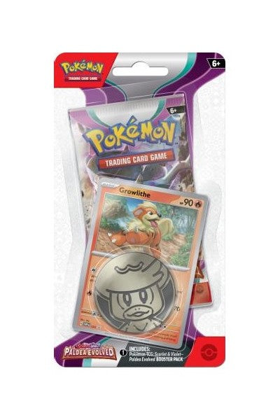 Pokemon TCG: Scarlet & Violet - Paldea Evolved Checklane Blister (Growlithe)