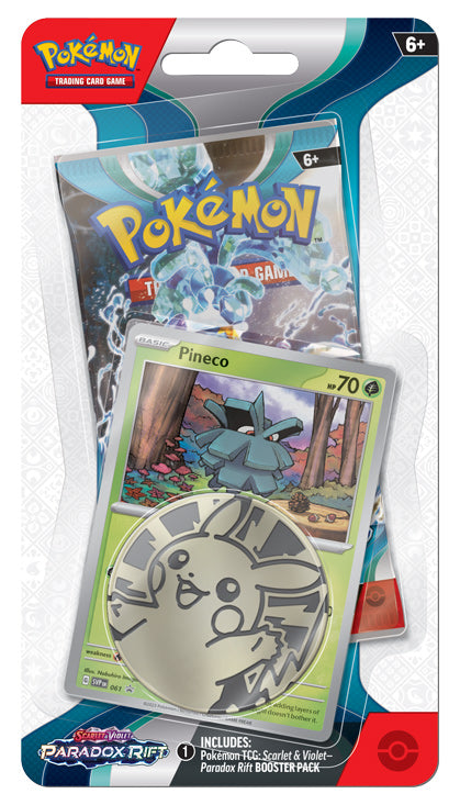Pokemon TCG: Scarlet & Violet - Paradox Rift Checklane 1 Pack Blister (Pineco)