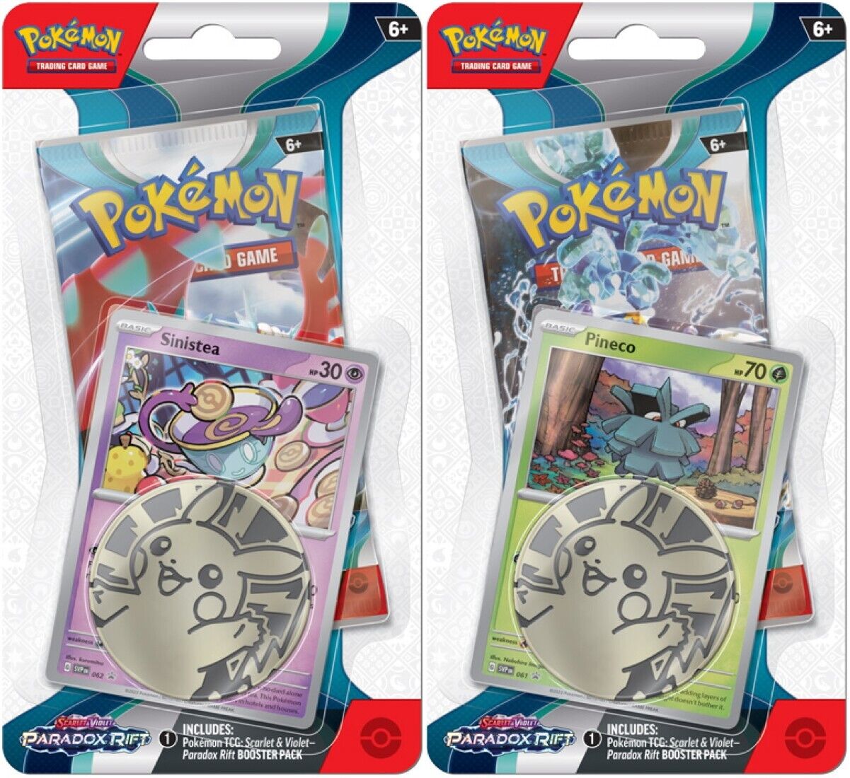 Pokemon TCG: Scarlet & Violet - Paradox Rift Checklane 1 Pack Blister (Sinistea & Pineco)