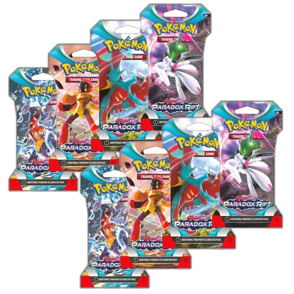Pokemon TCG: Scarlet & Violet - Paradox Rift Sleeved Booster Pack Bundle (8)