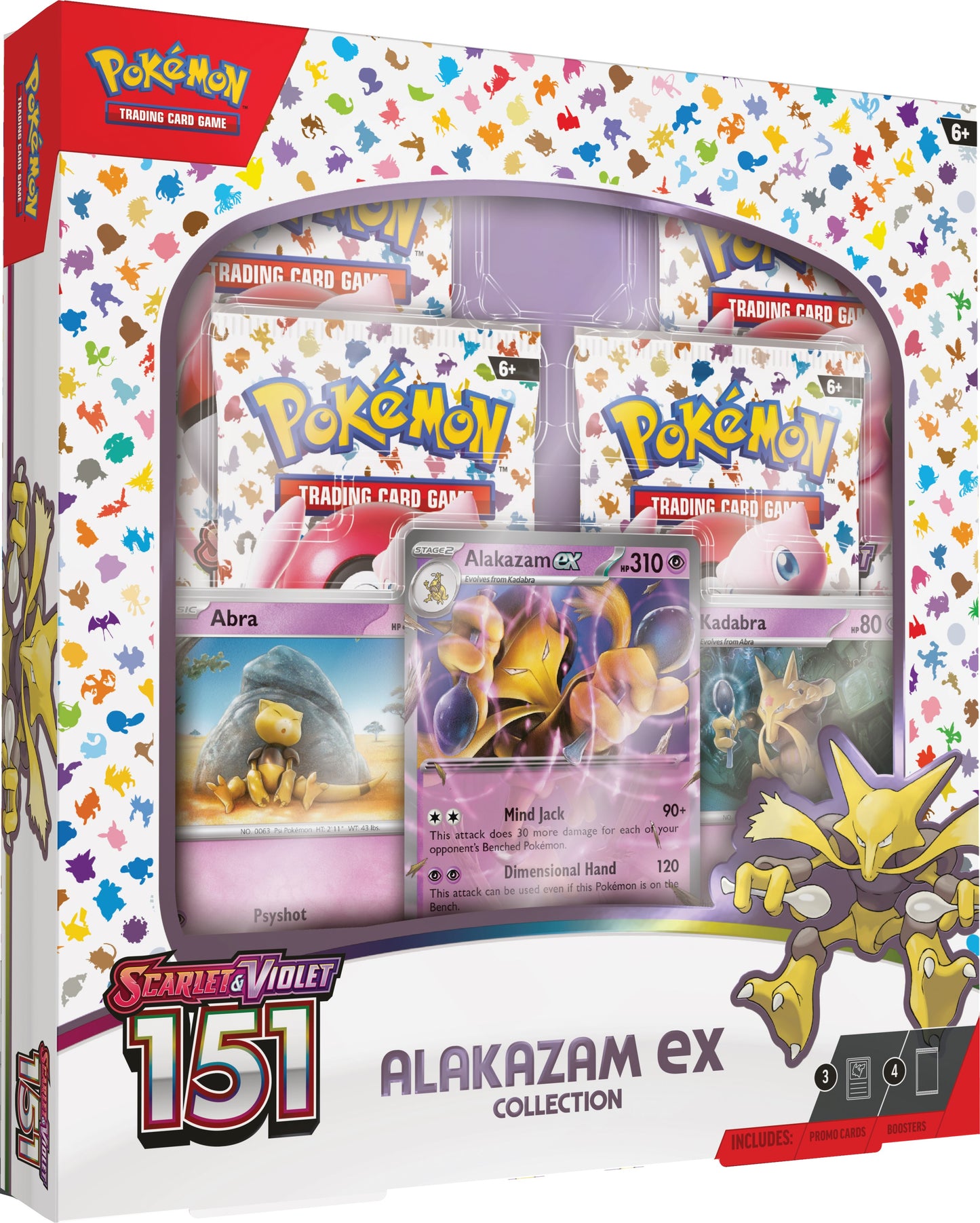 Pokemon TCG: Scarlet & Violet - Pokemon 151 Collection Box (Alakazam ex)