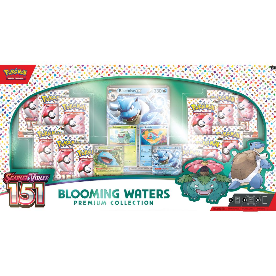 Pokemon TCG: 151 Blooming Waters Premium Collection Box TBC Games Pokemon TCG: 151 Blooming Waters Premium Collection Box TBC Games