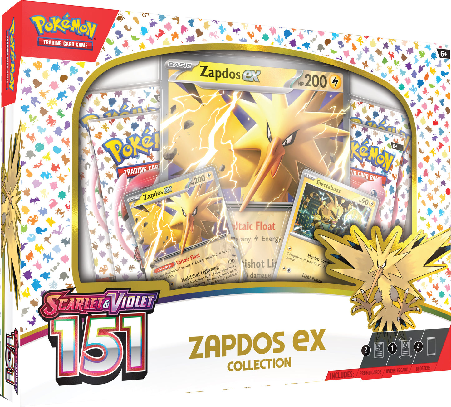 Pokemon TCG: Scarlet & Violet - Pokemon 151 Collection Box (Zapdos ex)