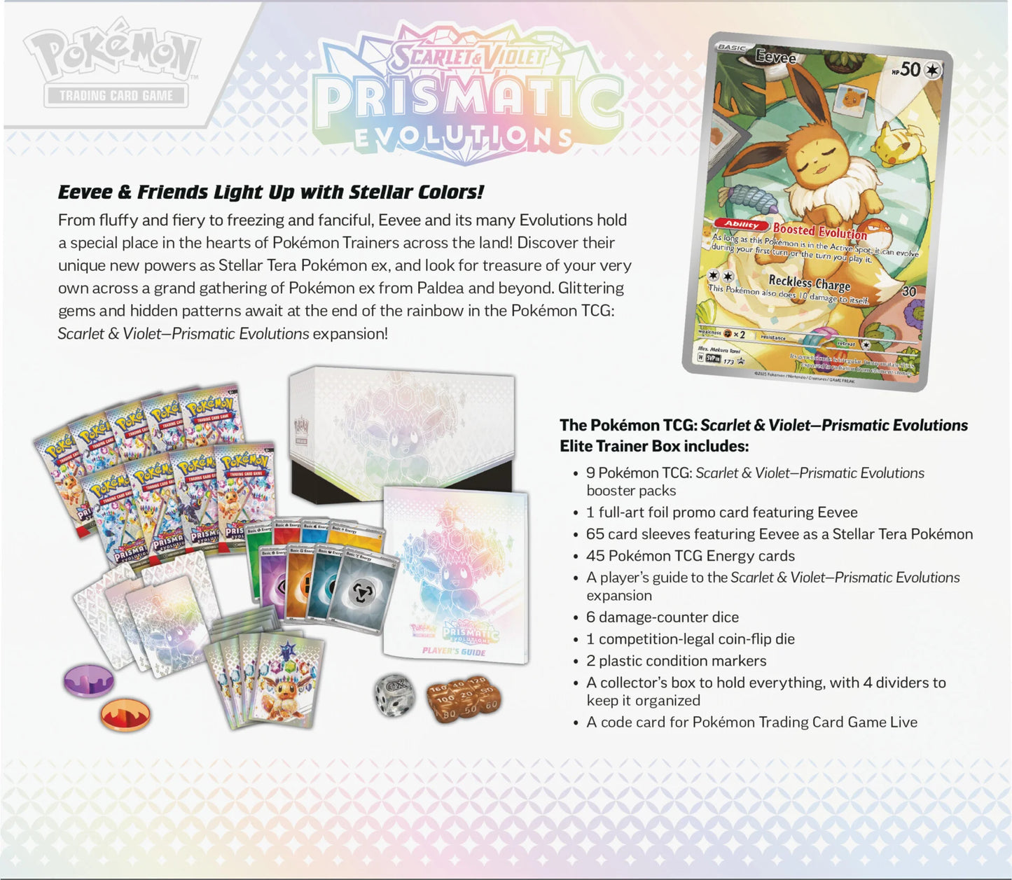 Pokemon TCG: Scarlet & Violet - Prismatic Evolutions Elite Trainer Box