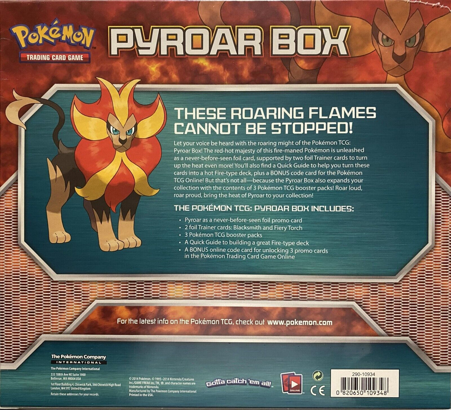 Pokemon TCG: X & Y - Pyroar Collection Box