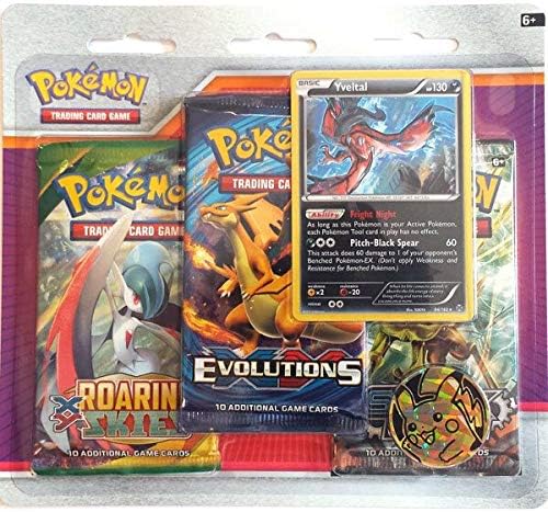 Pokemon TCG: X & Y - Roaring Skies Evolutions Steam Siege 3 Pack Blister (Yveltal)