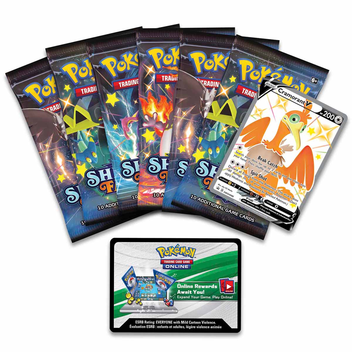 Pokemon TCG: Shining Fates Collection Box - Shiny Cramorant V